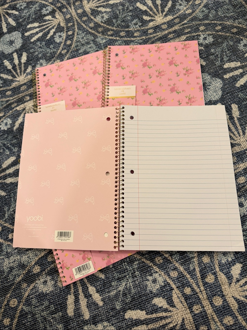 LoveShackFancy x Yoobi Spiral Notebooks Set of 4 - Picture 3 of 4